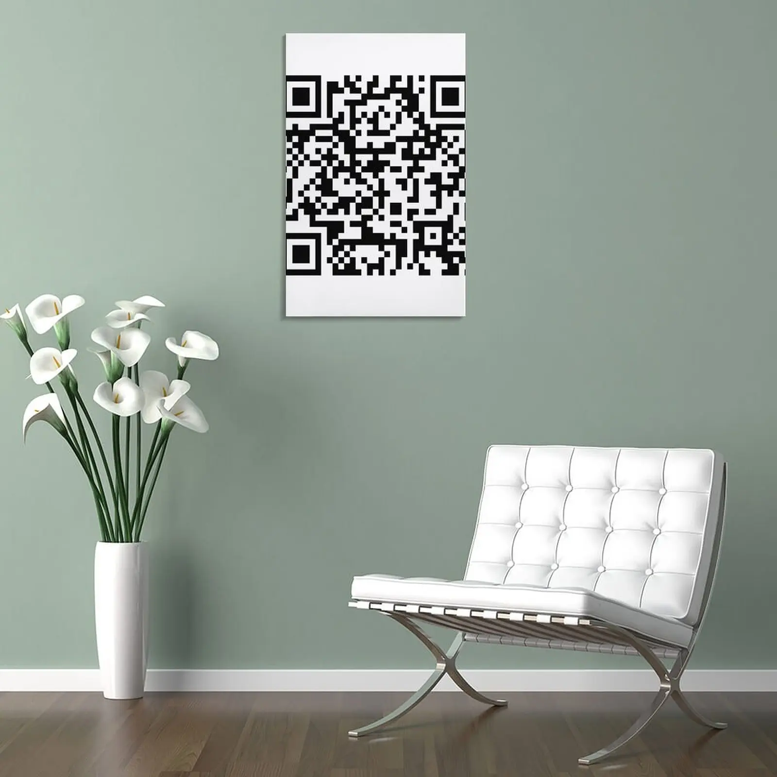 rickroll qr code Art Board Print for Sale by bsashop