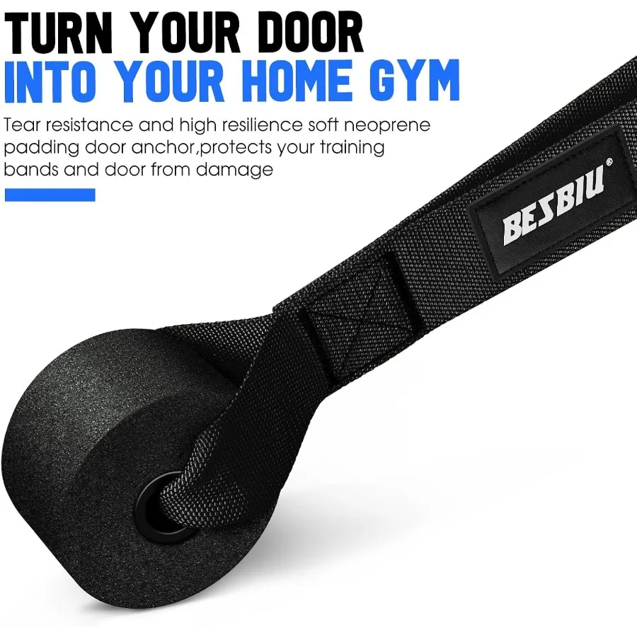 Heavy Resistance Bands for Working Out,360lb Exercise Bands Workout Bands with Handles, Door Anchor, Ankle Straps, Home Gym Work