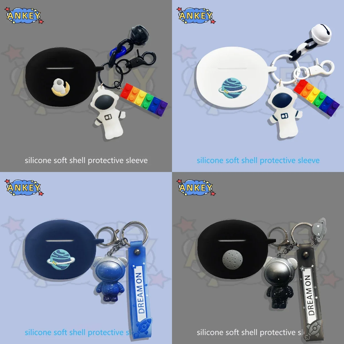 Per Redmi Buds 4 Custodia In Silicone Per Auricolari Attivi Cute Lovely Astronaut Earbuds Custodia Protettiva Morbida Per Cuffie Skin