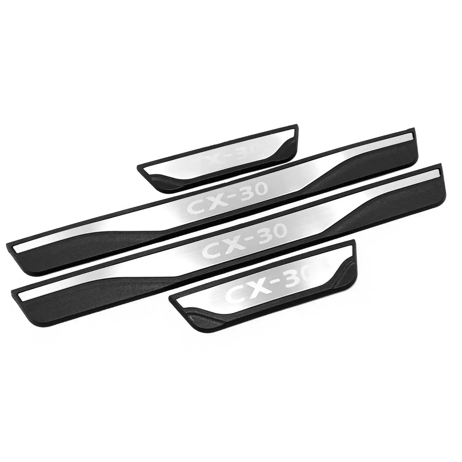 Auto Door Sill Plate Scuff Plate Threshold For Mazda Cx-30  2019-2022, Car Accessories