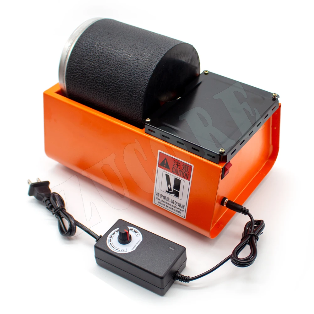 2.5KG Rock Rotary Tumbler Lapidary Machine Single Drum Beads Rock Stones Gold Silver Jewelry Jade Metal Polishing Machine
