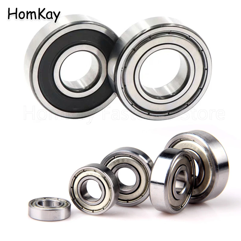 

1PCS Deep Groove Bearings ID 10mm - 100mm OD 30mm - 180mm Thick 9mm - 34mm 6200 6201 6202 6203 6204 6205 6206 to 6211 ZZ/2RS