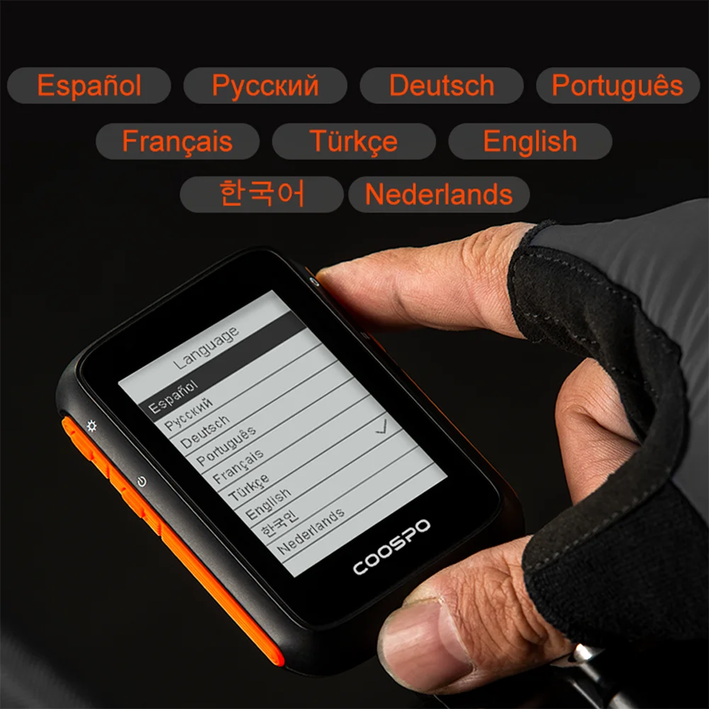 COOSPO BC200 Drahtloser Fahrradcomputer GPS-Fahrradtacho Radfahren Kilometerzähler 2,6 Zoll Bluetooth5.0 ANT+ APP Sync Slope Höhe – Detail 2