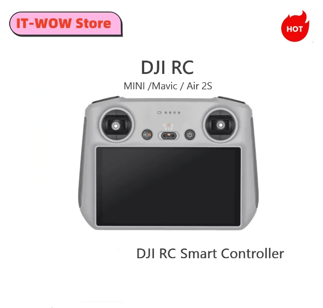

Пульт дистанционного управления DJI RC для DJI Mini 3 Pro Mini 3 Mavic 3 Classic Mavic 3 Cine Air 2S, оригинальные аксессуары, FHD дисплей 5,5 дюйма