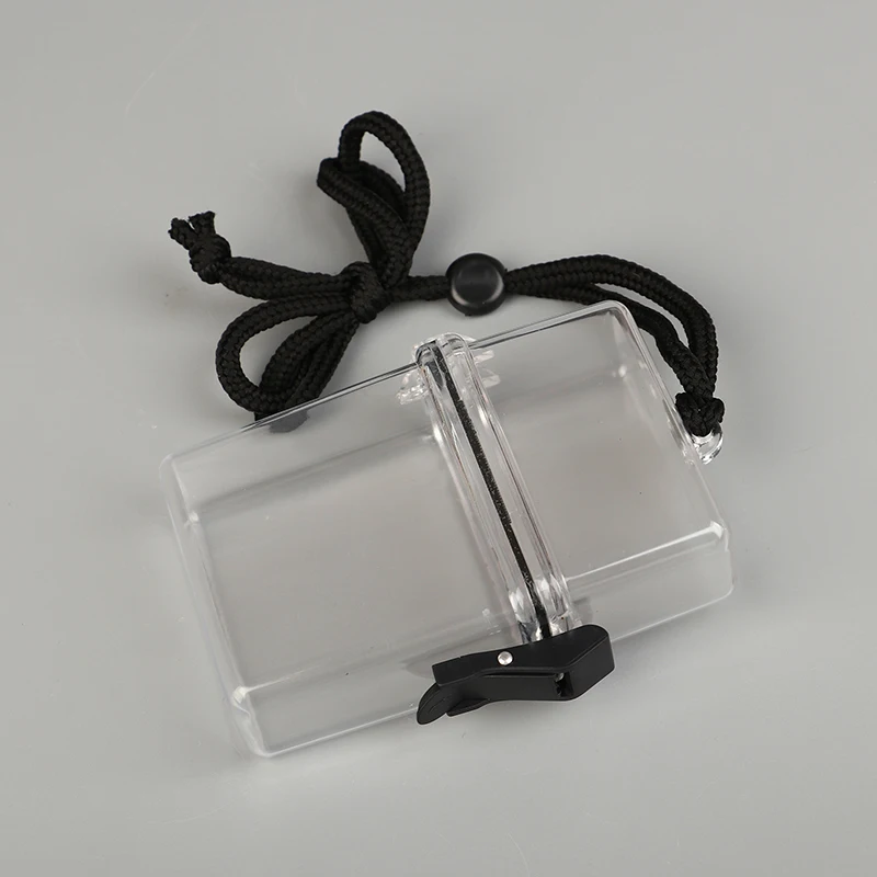 Portable Small Card Sealed Storage Can Money Key Waterproof Tank Transparent Collect Classification Box School Stationery desktop storage box,stationery storage box