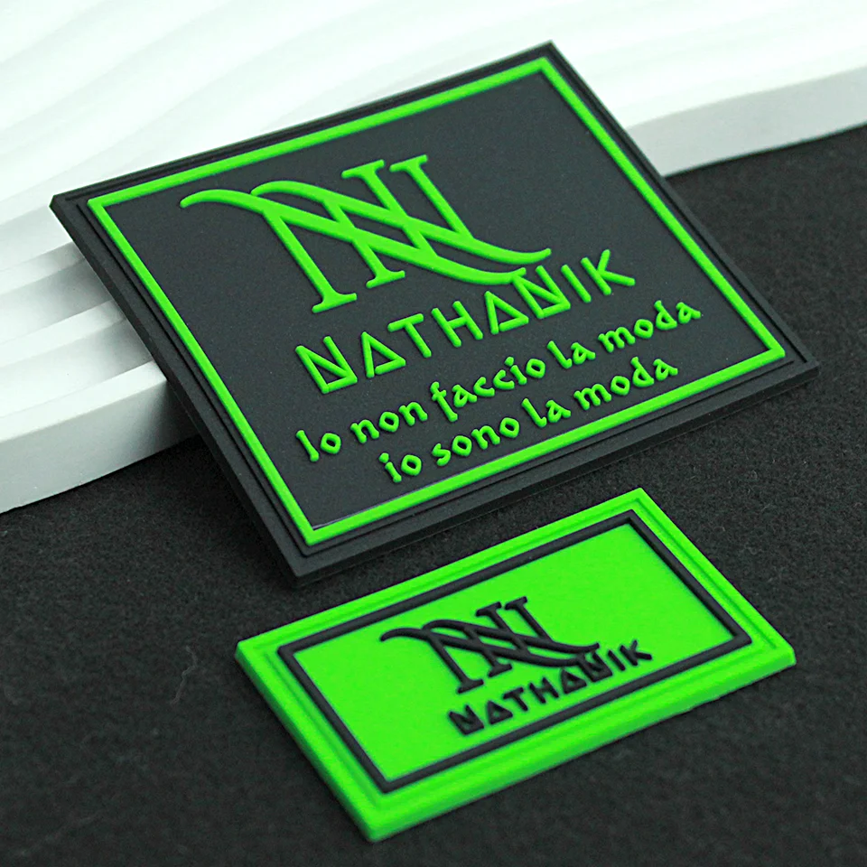 Private Embossed Rubber Patch embroidered patches tactical patches clothing patches custom name patches Sewing on Clothing Circle Round PVC Label Soft Silicon Badge Garment Accessories