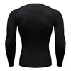 Compression Shirt Men's Running T-shirt Long sleeve Bodybuilding Fitness Top Sweat Gym Workout Second Skin rashgarda MMA Short 2