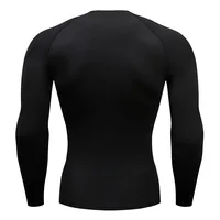 Compression Shirt Men's Running T-shirt Long sleeve Bodybuilding Fitness Top Sweat Gym Workout Second Skin rashgarda MMA Short 2