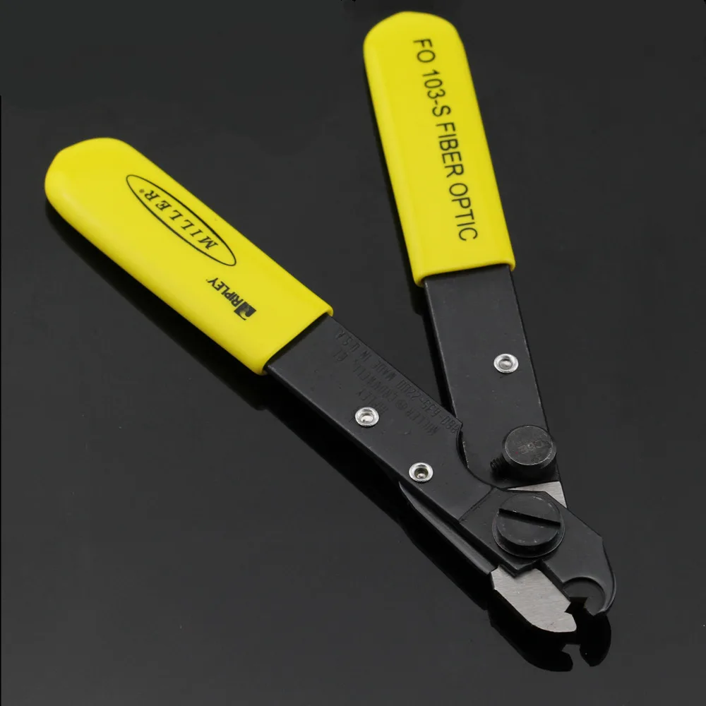 Miller U.S. Original Imported Straight Handle  Single Hole Fiber Optic Cable Stripper FO-103S  Fiber Stripping Pliers