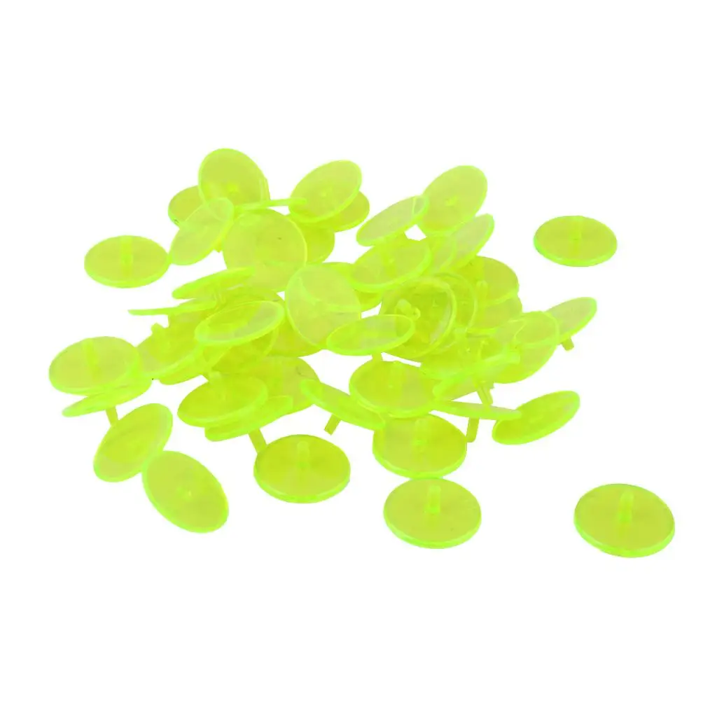 50 Pieces / Piece Plastic Round Transparent Golf Ball Marker-
