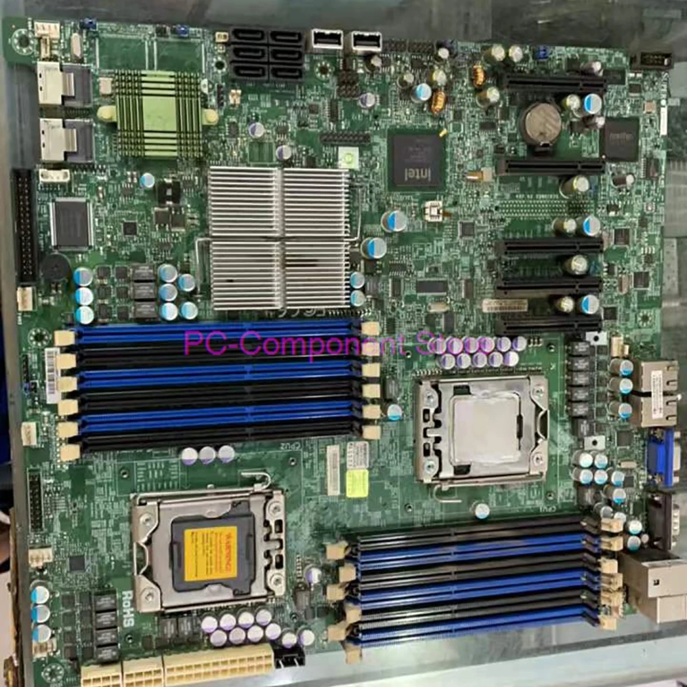 마더보드 5600/5500 시리즈 SATA2 PCI-E 2.0 통합 IPMI 2.0 전용 LAN DDR3 X8DT6-F