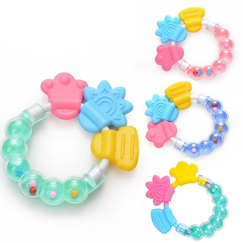 Baby Development Toys 0 6 12 Months Sensory Baby Teether Rattle Ball Educational Toys Soft Teething Games For Babies baby toys baby rattle toys ball rattle toy