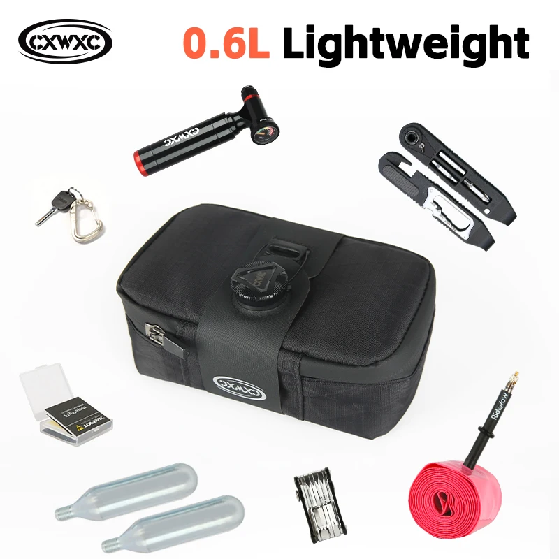 CXWXC Portable Cycling Tail Bag MTB Road Bike Large Capacity