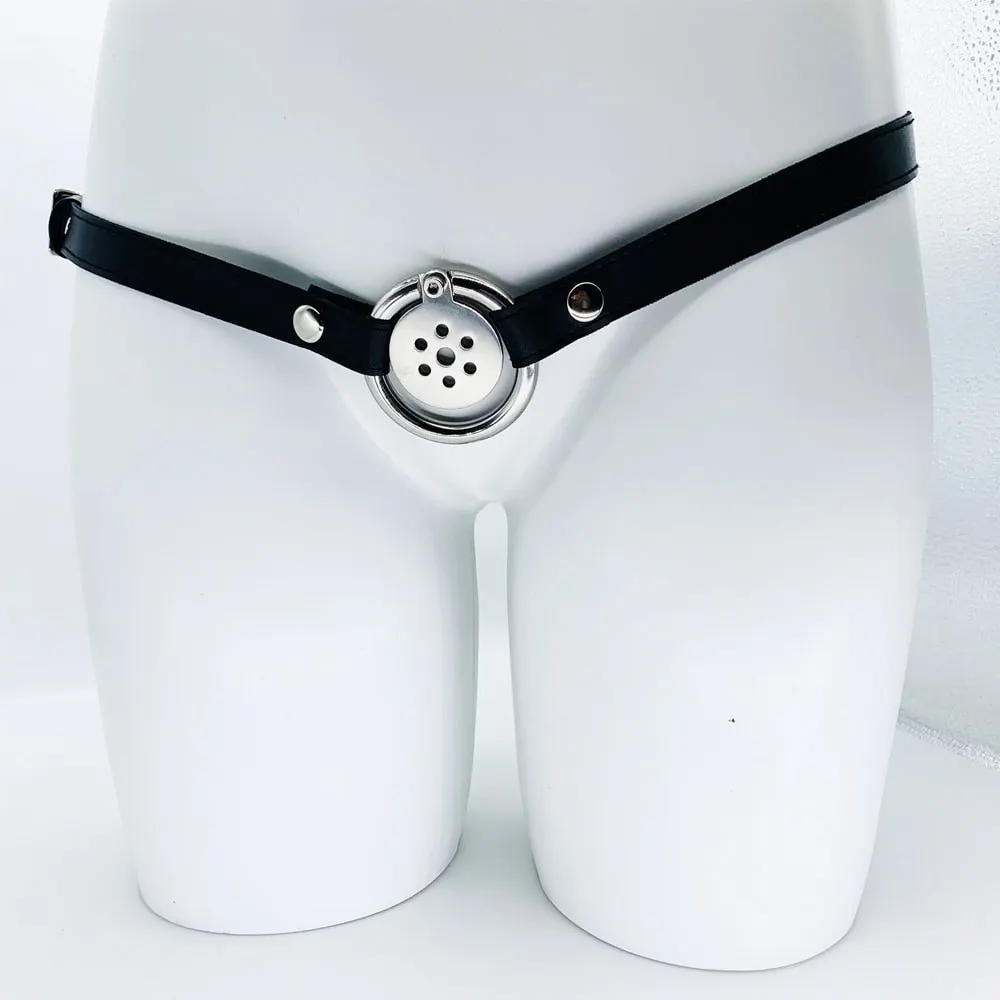 Male Chastity Cage Urethral Catheter Penis Rings Round Lock Bdsm Sex Toy