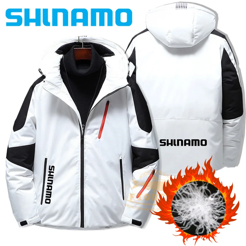 

2023 Men Winter Windproof Fishing Jacket Velvet Keep Warm Fishing Jersey Outdoor Hunting Camping Hoodie Waterproof Fishing Coat
