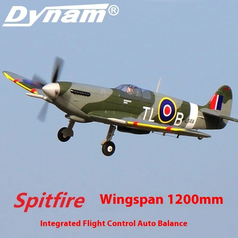 Dynam Spitfire With A Wingspan Of 1200mm, Remote-controlled Aerial Model, Fixed Wing V3 Version 2