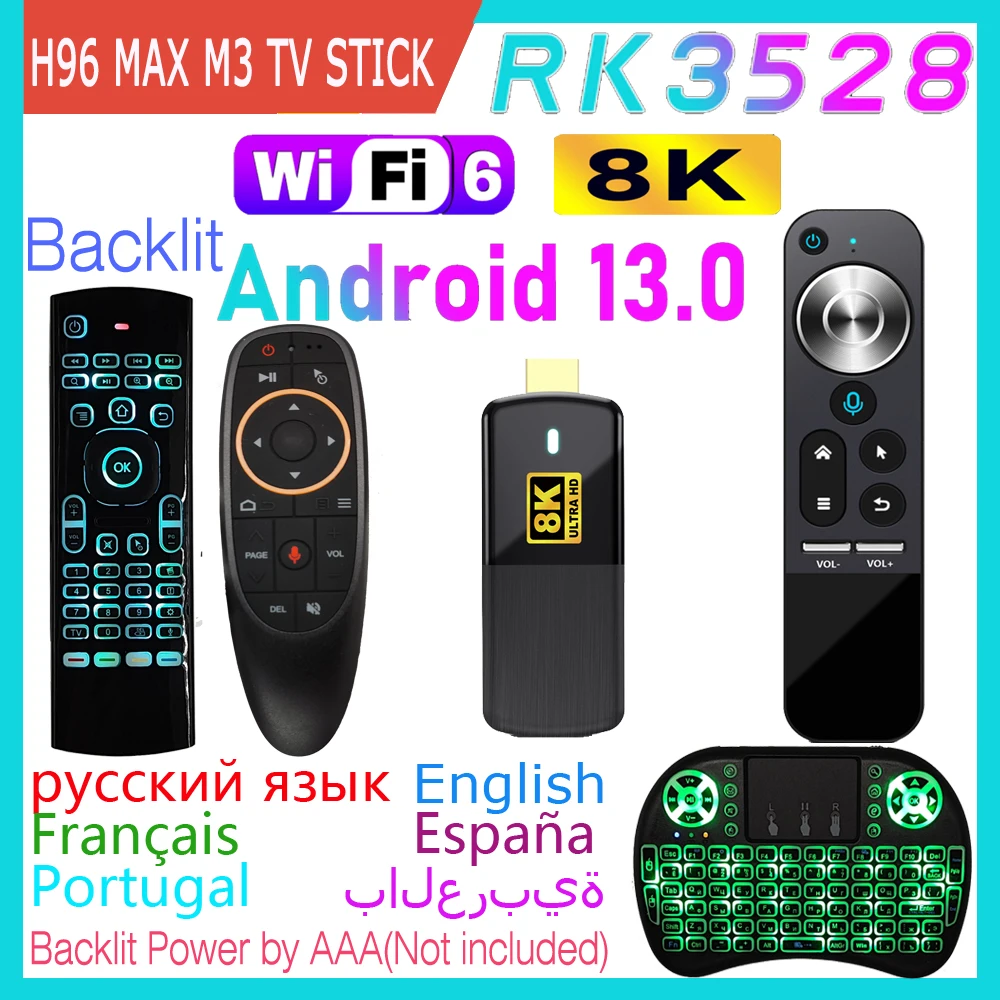 HK1RBOX D8 Smart TV Stick Android 13.0 | WiFi 6, 8K, 4GB RAM, 32GB ROM - Foto 7