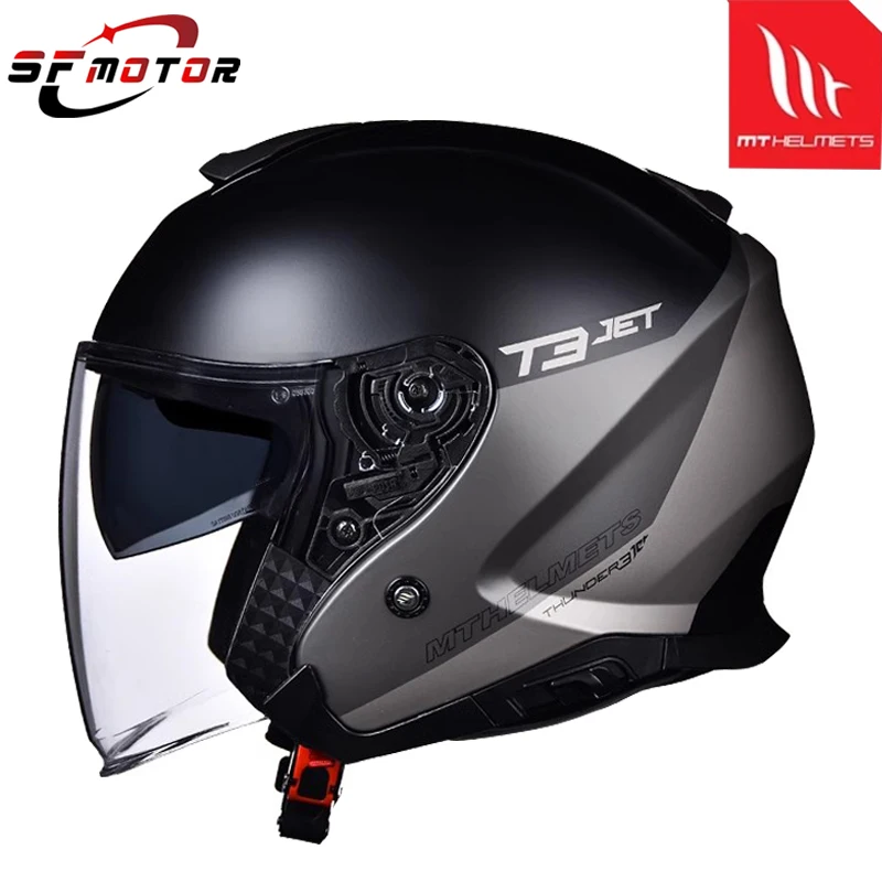 MT THUNDER3 JET M-3XL Lining MT Helmet Liner Motorcycle Helmet Summer Half Helmets ECE DOT Casco De Moto Scooter E-Bike Capacete 1