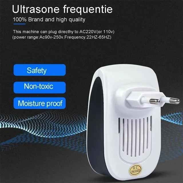 Elektronikus Ultrahangos Elektromágneses Szúnyog Anti Egér Rovarrepeller Patkány Csótány Háztartási Kártevő Elutasító Riasztó - Image 3