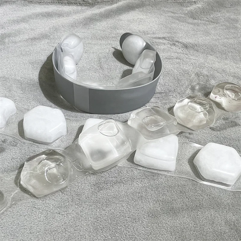 1~5pcs Physical Cooling Hanging Neck White Reduce Heat Stroke Refrigeration Ice Ring Practical Long Lasting Coolness Collar Cool 4