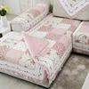 Spring and Autumn Cotton Sofa Cushion Quilted Rural Fresh and Elegant Non Slip Small Flower Lovely Girl Combination Sofa Cover 5
