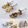 BAKALA Brass Chrome Bathtub Hot and Cold Water Control Valve Faucet Bath Shower Mixer Bathtub 3 Piece Set Switch Valve 3