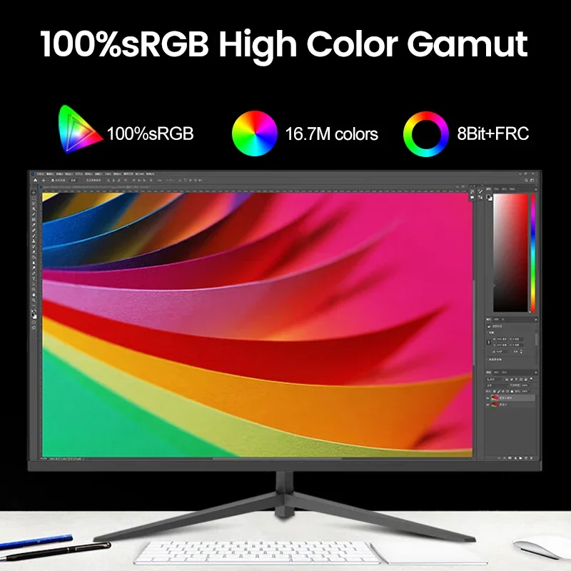 ũž  2560x1440 HDR 100%, SRGB 1MS Freesync  ǻ ÷, IPS VA Ŀ ƮƮ ũ, HDMI/DP, 27 ġ, 2K, 75Hz