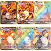 Anime Pikachus Metal Card Pokemon Cards Eevee Charizard Evolution Battle Games Collection Playing Cards Kids Toys Gift 1