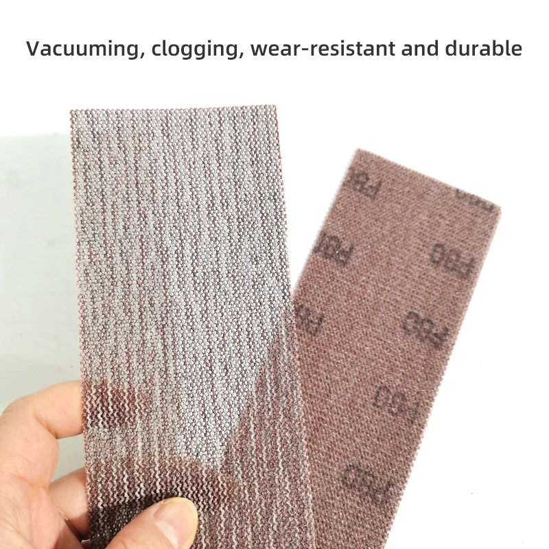 Rectangle Mesh Abrasive Dust Free Sanding Anti-blocking Dry Grinding Sandpaper 70/420mm 80 to 320 Grit Hook and Loop Sand Paper sandpaper set polish sand paper sandpaper tools