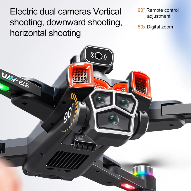 Drone Lenovo A19 Pro 4K Professionale 5G GPS HD con Doppia Fotocamera, Quadricottero Pieghevole Brushless per Fotografia e Giocattoli RC a Lunga Distanza - Image 2