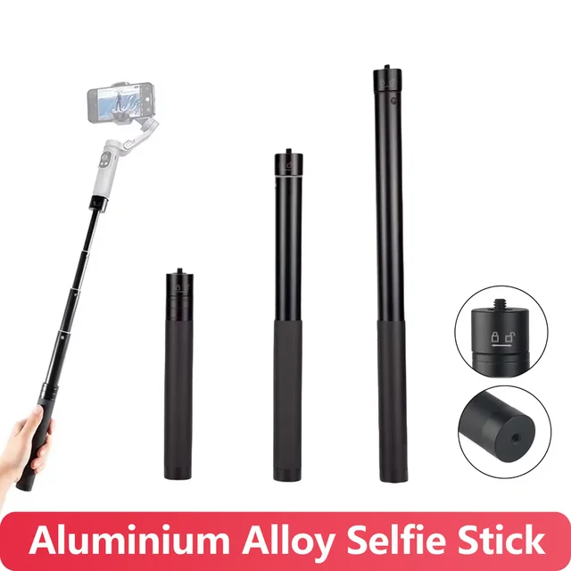 Aluminium Alloy Selfie Stick Pole Extension Monopod For GoPro Hero 13 12 11 10 9 7 6 Insta360 SJCAM AKASO DJI Osmo Action Camera