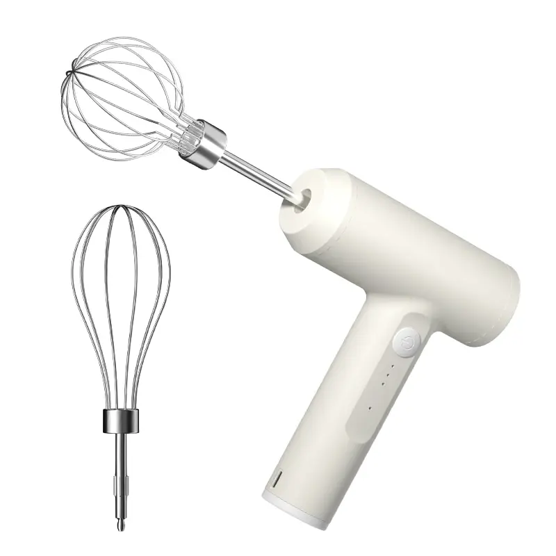 Wireless Electric Portable Mixer: 3-Speed Egg Beater & Baking Tool