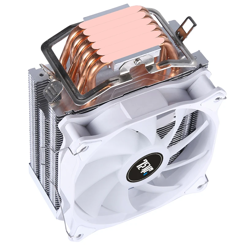 White CPU cooler pure copper heat pipe desktop 1200 cooling system 4PIN 12cm CPU cooling fan AMD INTEL 2011X79 X99 CPU heat sink