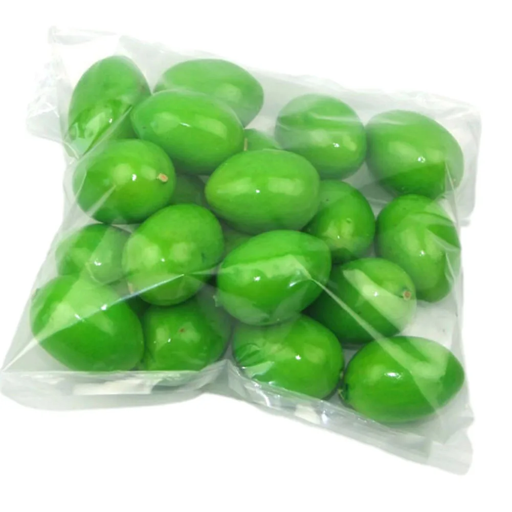 10PCS 3cm Mini Artificial Fruits Foods Plastic Fake Apple Mango Orange Lemon Banana Strawberry Home Decoration