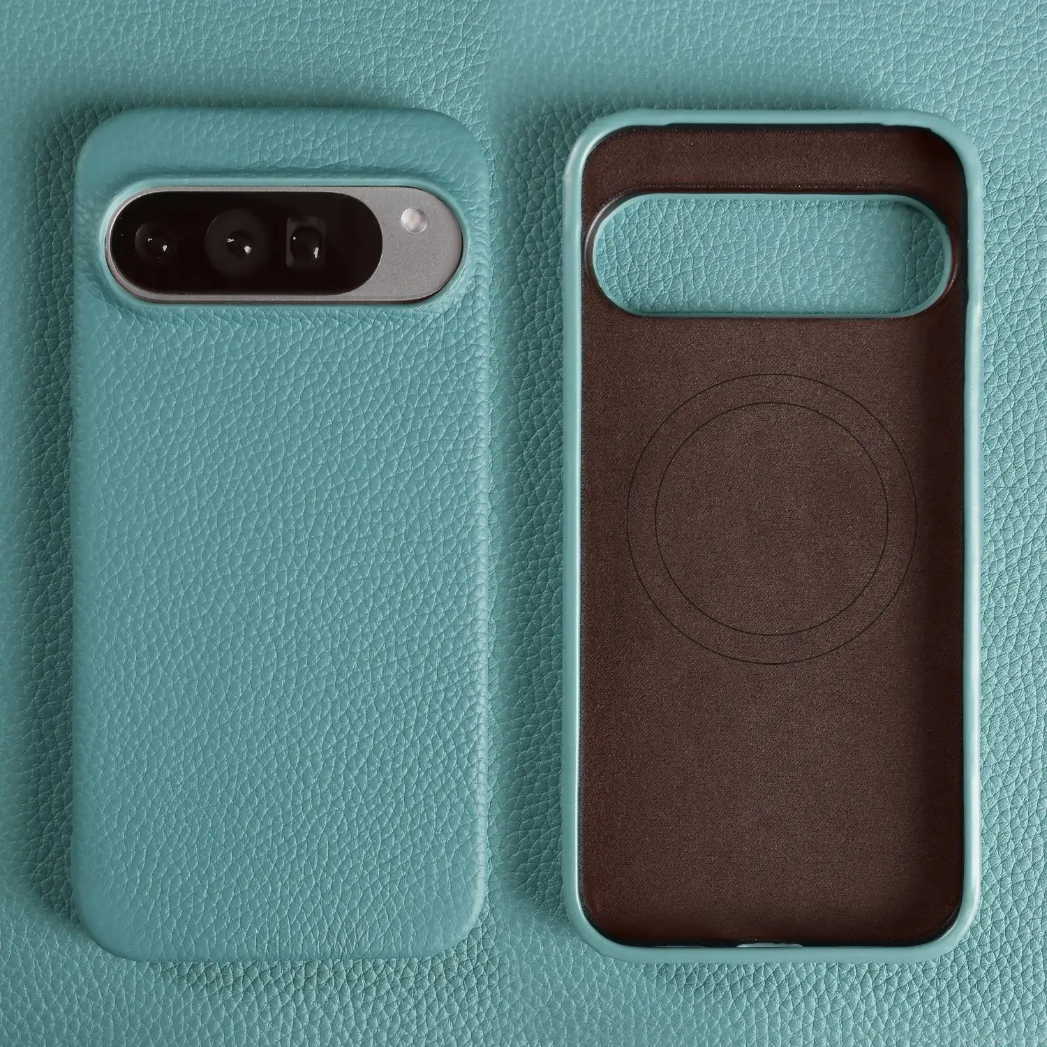 Luxury Magnetic Genuine Leather Case – Premium Shockproof Back Cover with Full Protection and MagSafe Compatibility