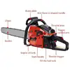 (Ship from USA) Gas Chainsaw Gasoline Powered Chainsaws Chain Saw Gas 2-Stroke 52cc Heavy Duty 22" Blade Chainsaw 4