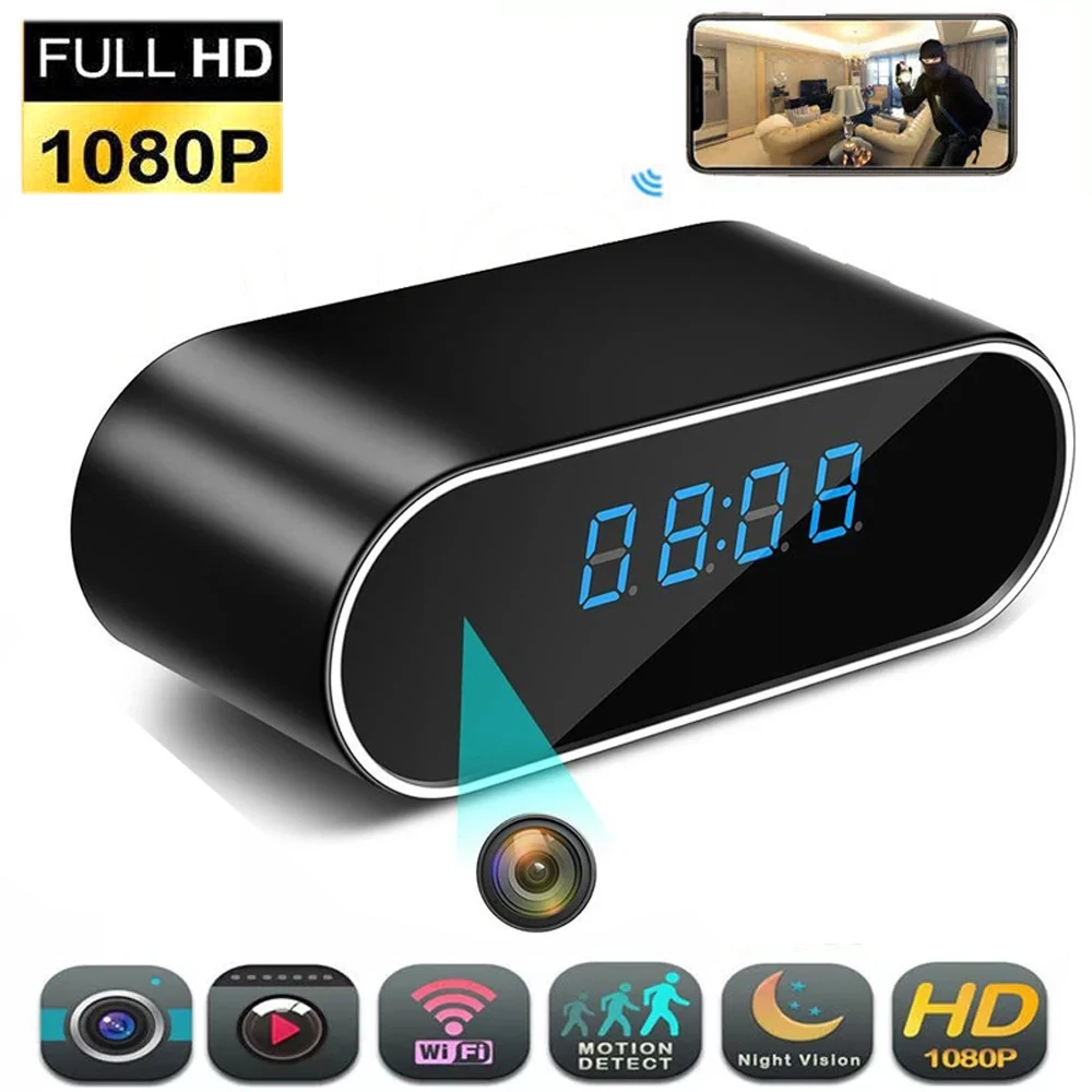 Digital Clock Camera 1080P HD Wireless WIFI