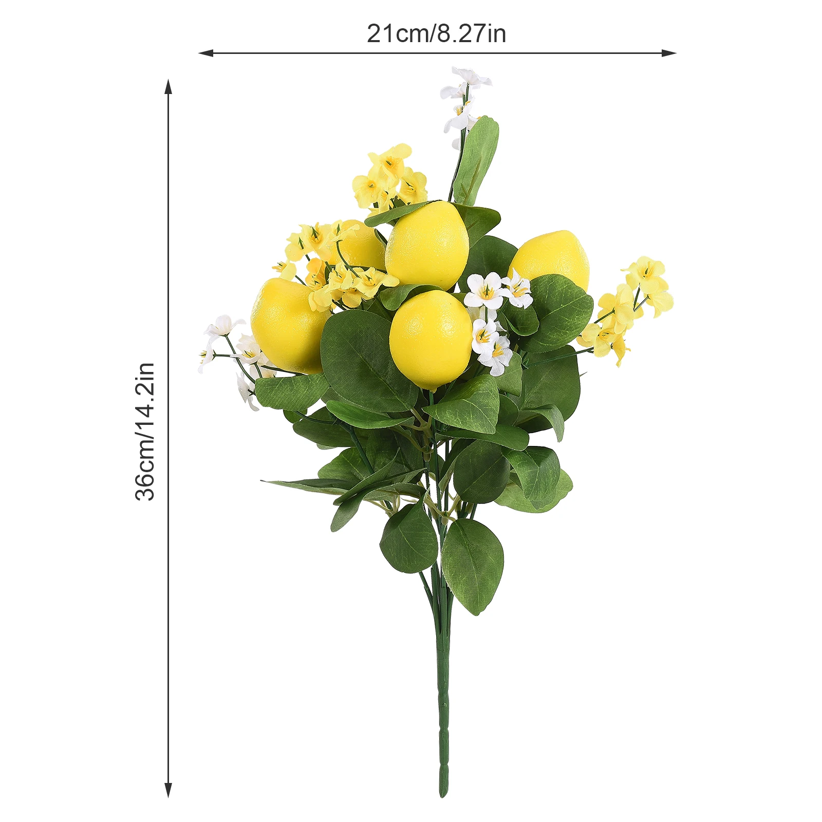 Artificial Lemon Home Garden Fake Fruits Decoration Lifelike Plant Fake Tree Branches Table Ornament Photography Props