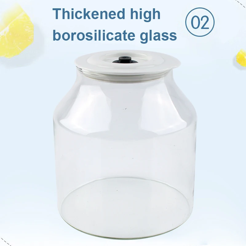 DMWD Electric Yogurt Maker Multifunction Natto Leben Fermenter Automatic Rice Wine Fruit Enzyme Machine 2L Yoghurt Glass Liner