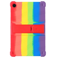 Durable Shockproof Silicone Case with Reinforced Corners for Kids (Rainbow)