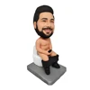 Personalized Bobbleheads Naked Man on The Toilet Sculpture,Custom Bobble Head Figure Customized Birthday Gifts Base On Your Need 1