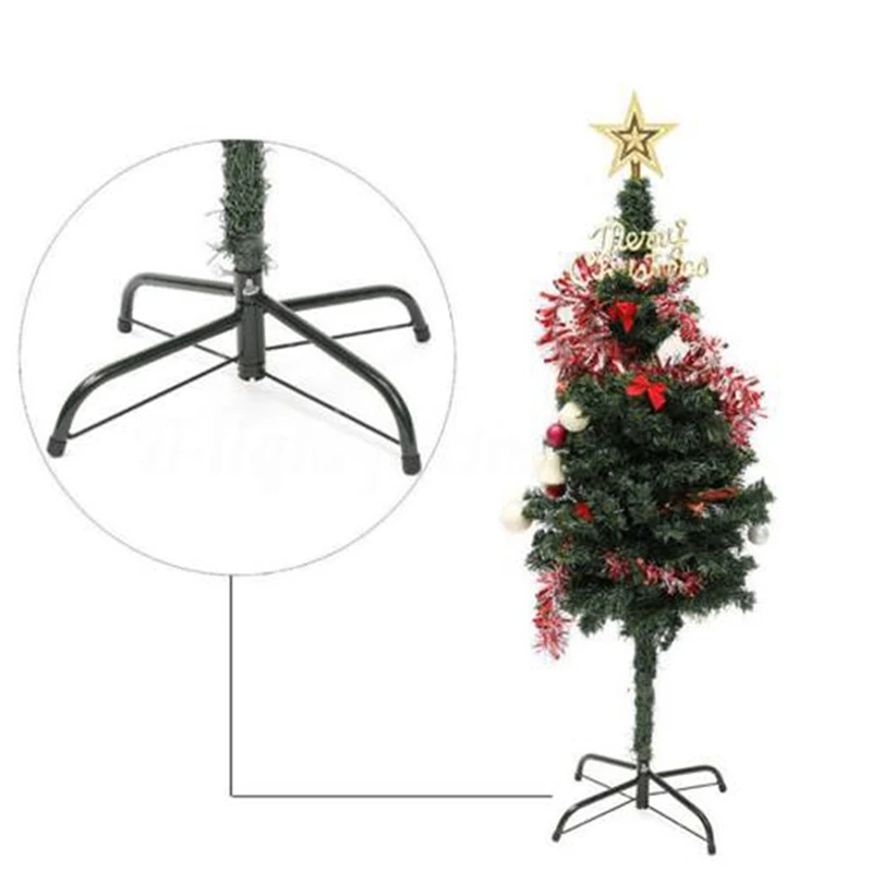 Trépied Pliant En Fer Pour Sapin De Noël - Support Stable Pour Arbres Artificiels 1.2m à 1.8m - Tailles De 30 à 60 Cm