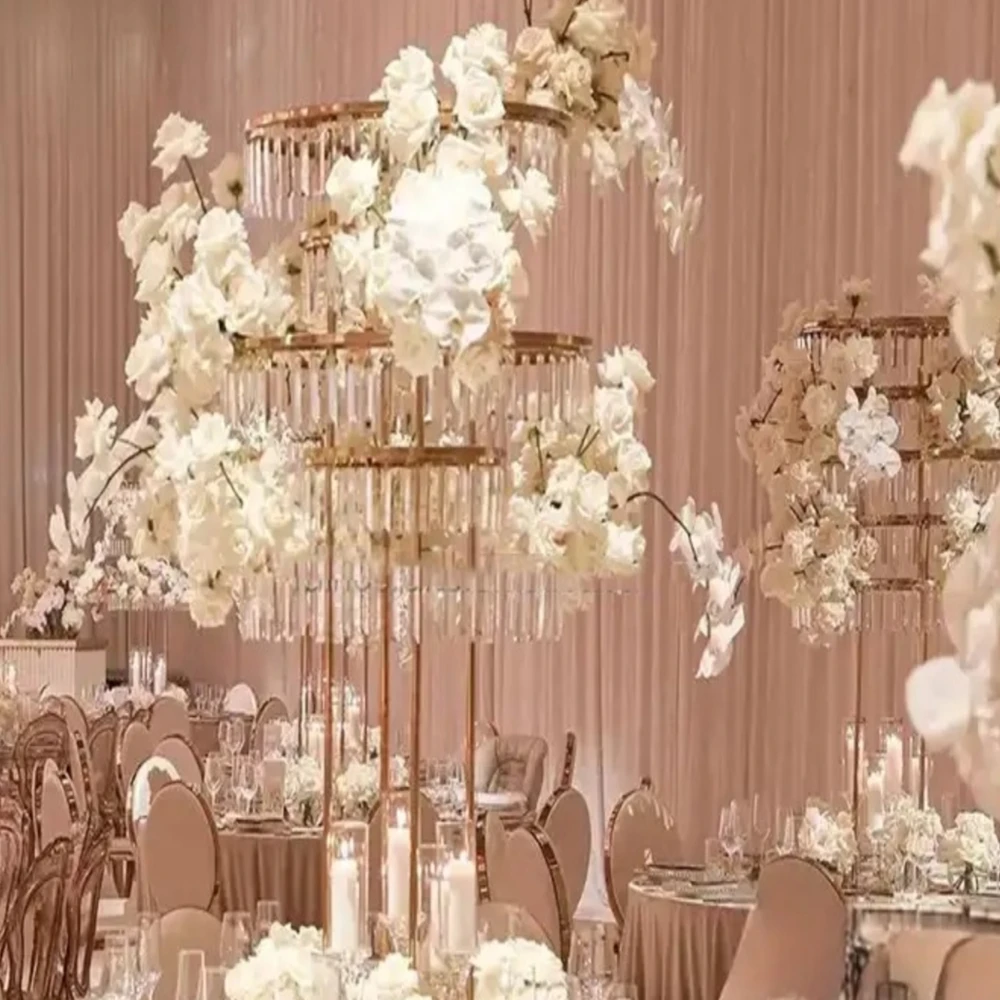 120cm 2-6pcs)Absolutely Beautiful Wedding Metal Arch Frame Arch Backdrop table center Stand Background tabletop decor