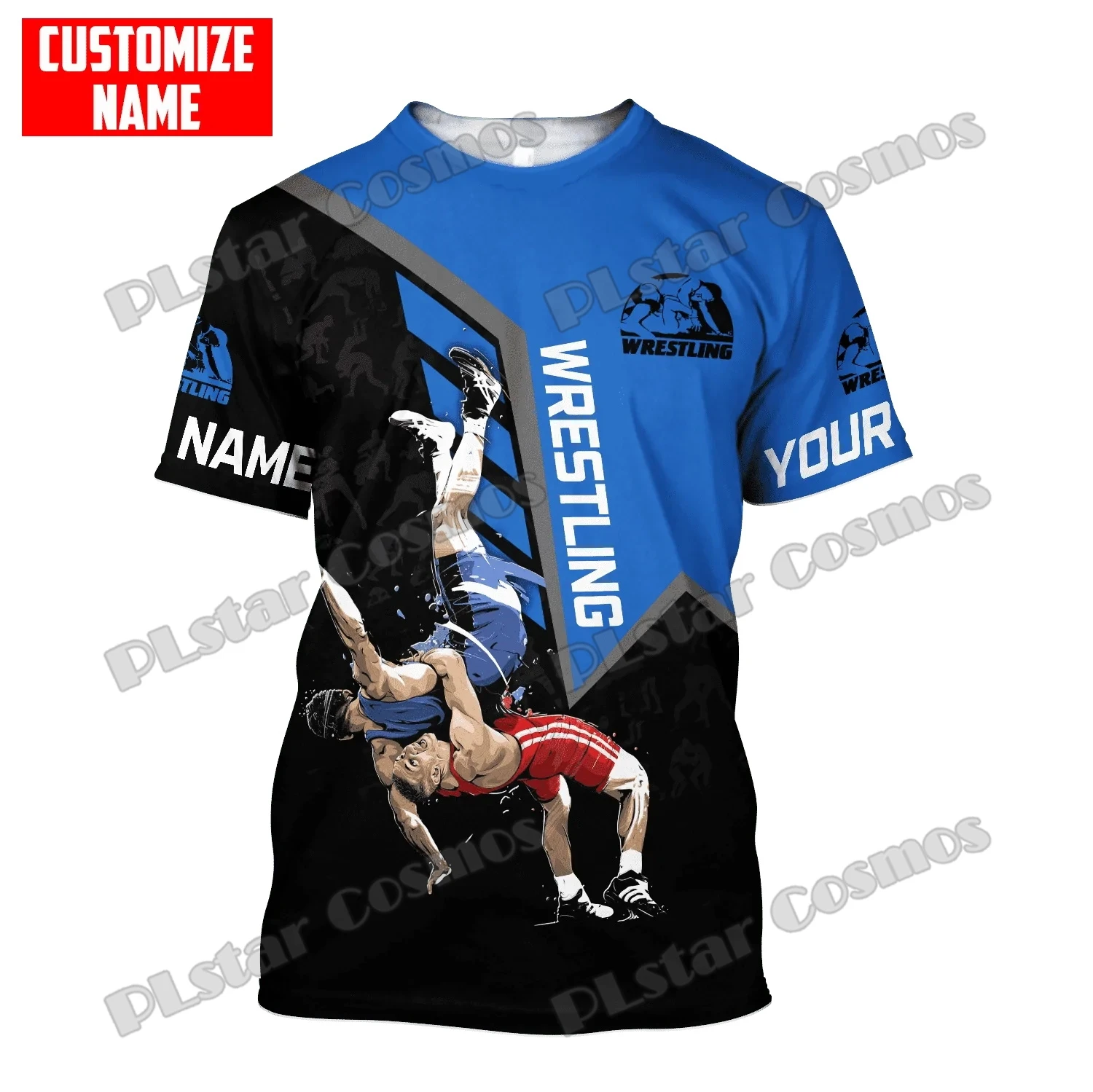 Benutzerdefinierter Name Wrestling & Karate & Jiu Jitsu 3D-Druck Herren T-Shirt Sommer Casual Unisex T-Shirt Geschenk für Kampfkunstliebhaber TTD26 – Detail 14