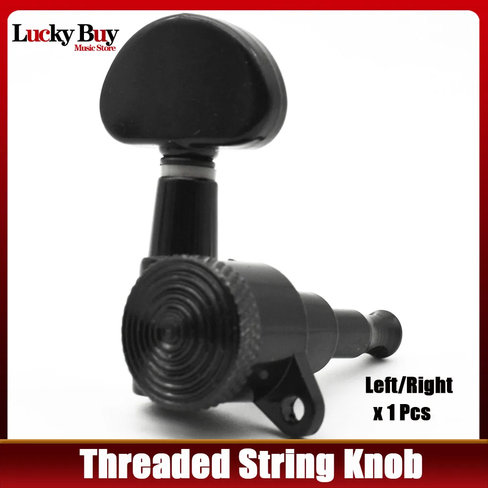 1pcs Black Locking String Guitar Tuners Tuning Keys Pegs Machine Heads Threaded Bushings for Electric Guitar