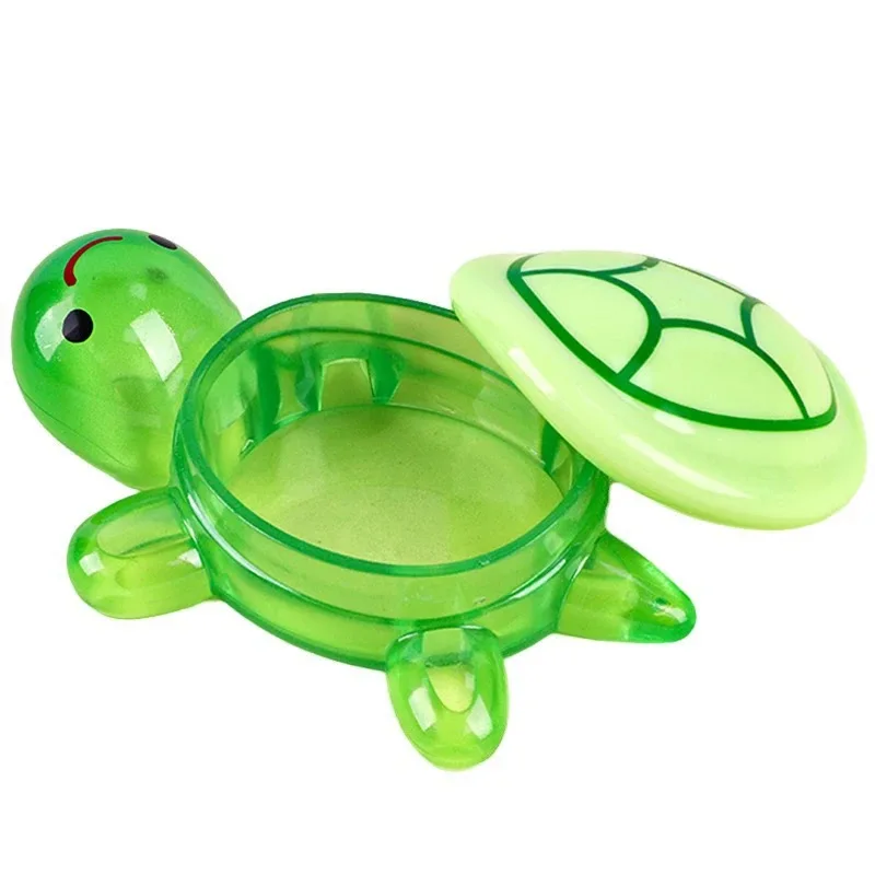 17cm Cute Cartoon Luminous Turtle Storage Box Home Decor Resin Crafts Glowing Small Turtle Toy Storage Case Ornaments Decoration