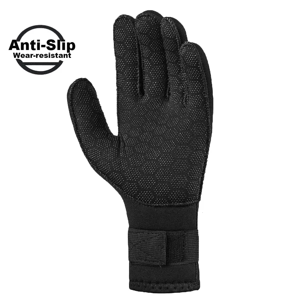 Hook-loop Neoprene Diving Gloves, 3mm & 5mm, Anti-slip, Ideal for Diverse Aquatic Adventures from Snorkeling to Kayak Paddling 2