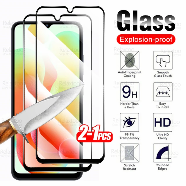 Protector de pantalla para Xiaomi Redmi 12C, Vidrio templado, Resistencia  9H, Grosor 0,3 mmTransparente