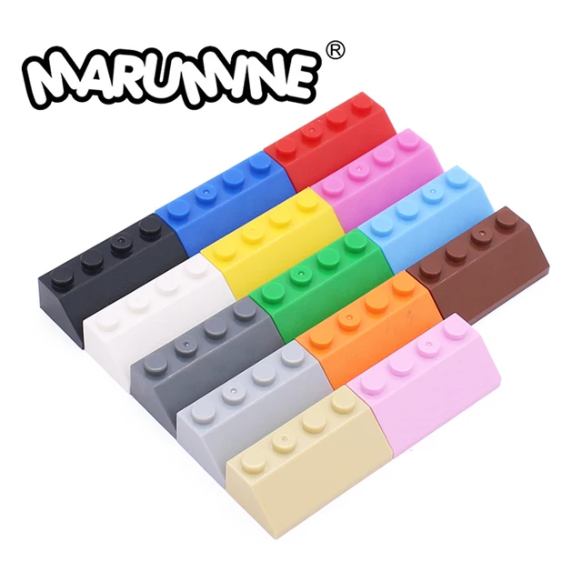 Marumine MOC Bricks 2x4 Slope Roof 3037 Compatible Diy Classic Building Blocks Assembles Parts Accessories Educational DIY Toy 1