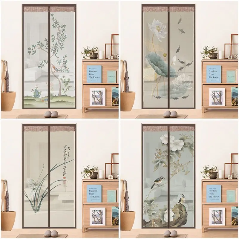 Summer Magnetic Screen Door Curtain Anti Mosquito Net Insect Fly Bug Curtains Automatic Closing Mesh Anti Mosquito Door Curtain